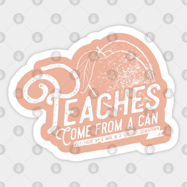 Peaches Sticker by FiendishlyCruelArt